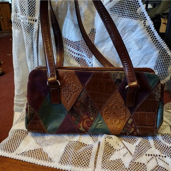 Fossil patchwork leather bag - Picture 2 of 12